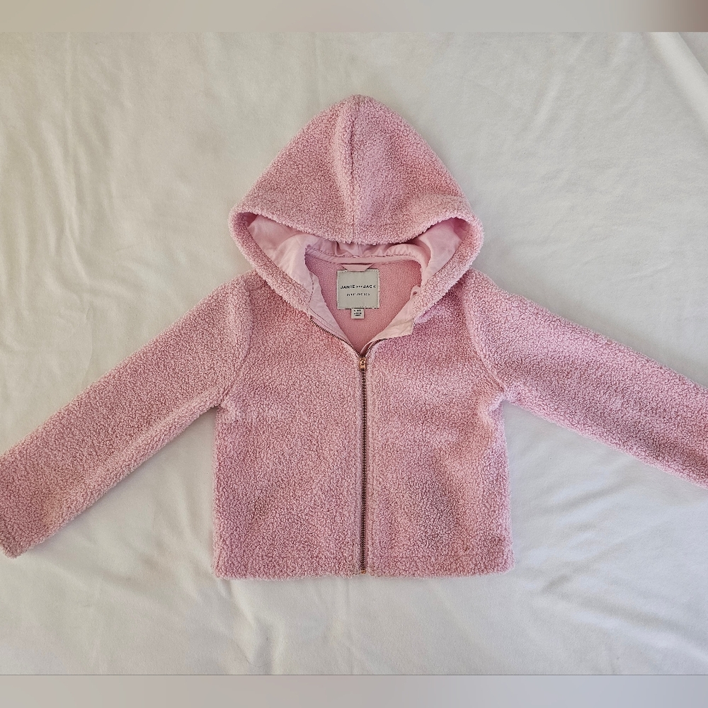 SOLD Janie and Jack Soft Pink Faux Fur Teddy Jacket